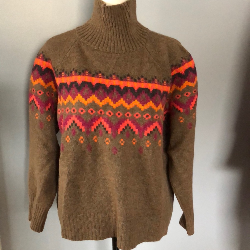 Multi color wool sweater by Lou & Grey for Loft